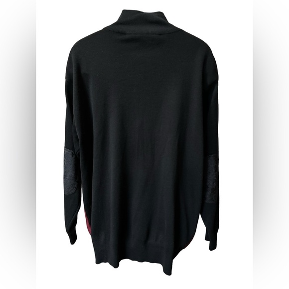 Michael Irvin 88 Vintage Full Zip Sweater Red Black Velvet Patches Mens Size XXL - Picture 5 of 8